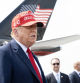 10 April 2024, US, Atlanta: US former President Donald Trump greets crowd as he arrives at private area of Atlanta Hartsfield-Jackson Airport. Trump was scheduled to attend a fundraising event in Atlanta. Photo: Robin Rayne/ZUMA Press Wire/dpa