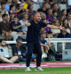 BARCELONA, 12/08/2024.- El entrenador del Barcelona, el alemán Hansi Flick, durante el partido del torneo Joan Gamper, que Barcelona y Mónaco disputan este lunes en el estadio Olímpico Lluis Companys. EFE/ Alejandro García