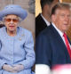 Isabel II y Donald Trump