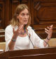La líder de Comuns Sumar y diputada en el Parlament de Catalunya, Jéssica Albiach, durante el primer pleno desde que fuera elegido presidente de la Generalitat, en el Parlament, a 5 de septiembre de 2024, en Barcelona, Catalunya (España). El presidente de la Generalitat, Salvador Illa, explica hoy la composición del nuevo Govern en el primer pleno del curso político en el Parlament de Catalunya, en una comparecencia a petición propia que es su estreno ante los diputados desde que tomó posesión al frente del Ejecutivo catalán. El orden del día incluye la creación de las comisiones y votar un suplemento presupuestario para Salud.