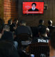 Beirut (Lebanon), 19/09/2024.- People watch Hezbollah Secretary-General Hassan Nasrallah delivering a televised speech at a coffee shop in the southern suburb of Beirut, Lebanon, 19 September 2024. Nasrallah commented on the explosions condemning Israel. Hezbollah declared in a statement that Israel was behind the strike and that there will be consequences. Lebanon's Health Minister Firas Abiad said on 19 September that at least 37 people died and more than 2900 others injured after multiple wireless communication devices were detonated on 17 and 18 September. (Líbano, Hizbulá/Hezbolá) EFE/EPA/WAEL HAMZEH