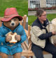 Fergie y su nuevo amigo Paddington.