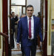 MADRID, 16/10/2024.- El presidente del Ejecutivo, Pedro Sánchez, llega al hemiciclo para asistir a la sesión de control que este miércoles se celebra en el Congreso. EFE/ Chema Moya