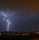 Noche de tormenta eléctrica en Manlleu. Imágenes de Carme Molist Vidal