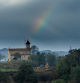 Arco iris en la ermita de Sant Jaume de Manlleu. Imágenes de Carme Molist Vidal
