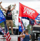 Supporters of US President-elect Donald Trump gether with hundreds of decorated cars and trucks during a Trump Victory Parade in West Palm Beach, Florida, on November 17, 2024. (Photo by Jim WATSON / AFP)
