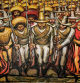 "Del porfirismo a la Revolución", mural de David Alfaro Siqueiros en el Castillo de Chapultepec de Ciudad de México, que acoge el Museo Nacional de Historia