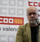 El secretario general de CCOO, Unai Sordo, atiende a los medios en una rueda de prensa en la clausura del XIII Congreso de CCOO PV en Valencia. Ana García ha sido reelegida nuevamente como secretaria general de CCOO PV, durante la clausura del XIII Congreso de CCOO PV, que se ha desarrollado a lo largo de tres jornadas bajo el lema 'Respuestas, nuevos retos, misma lucha’.
