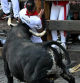 Un toro rezagado hiere a un corredor en un peligroso segundo encierro de los Sanfermines