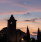 La Luna y Venus al amanecer en el cielo de Manlleu.
