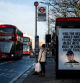 A bus stop displays a poster put in place by protest group Everyone Hates Elon, calling for a boycott of Elon Musk's social media platform X, in London, Britain, January 14, 2026. REUTERS/Chris J Ratcliffe