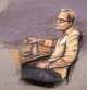 A court sketch of Marius Borg Hoiby during the second day of the trial against him, which is taking place in room 250 of the Oslo District Court, Norway, Wednesday, Feb. 4, 2026. (Ane Hem/NTB Scanpix via AP, Pool)