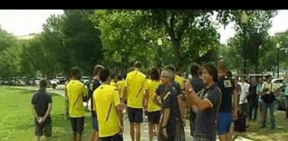 La policía impidió a los jugadores por motivos de seguridad entrenarse en los alrededores de la Casa Blanca
