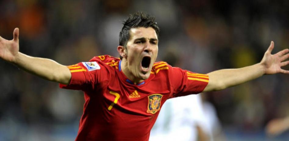 David Villa está a un paso de entrar en el 'Top Ten' de los mejores goleadores internacionales europeos
