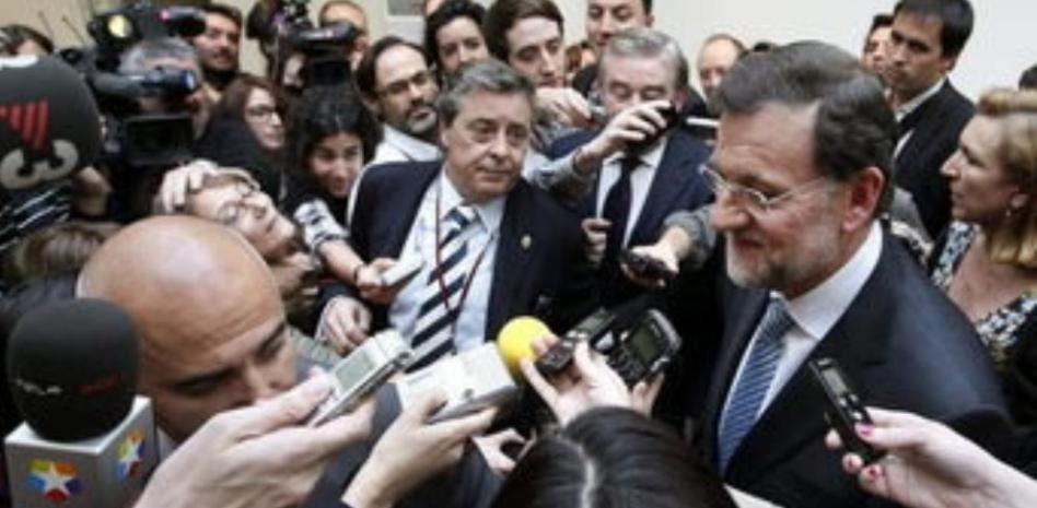 Rajoy elude hablar sobre la subida de la prima de riesgo