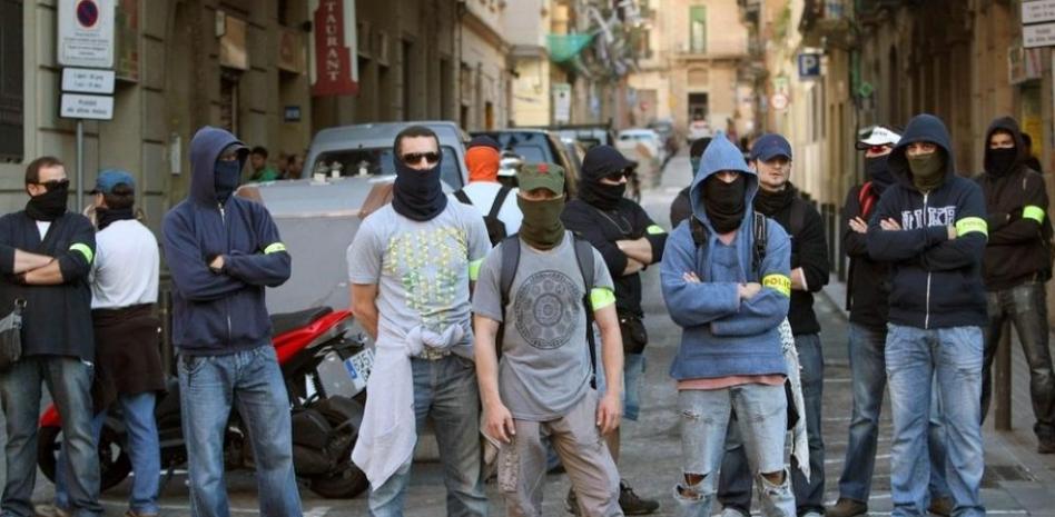 Los Mossos ensayan el blindaje para la reunión del BCE en Barcelona