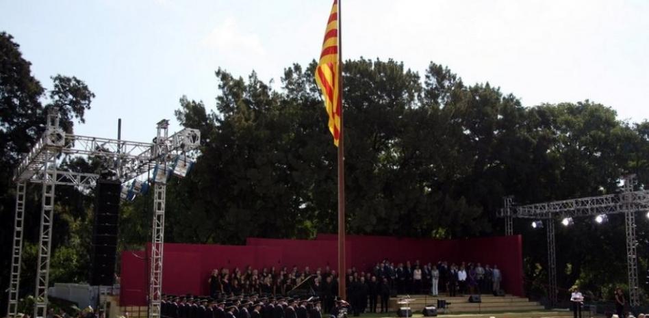 La lengua catalana centra el acto institucional de la Diada en el Parc de la Ciutadella