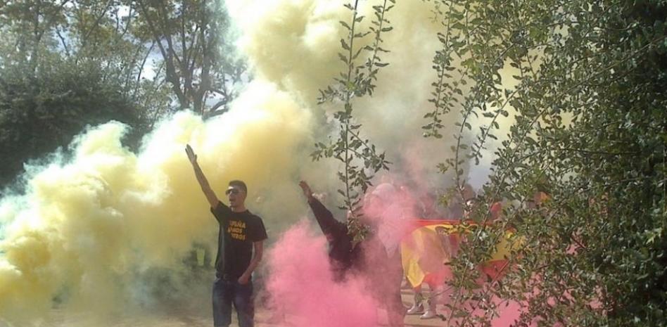 12-O en Barcelona: Unas 500 personas toman parte en la marcha fascista