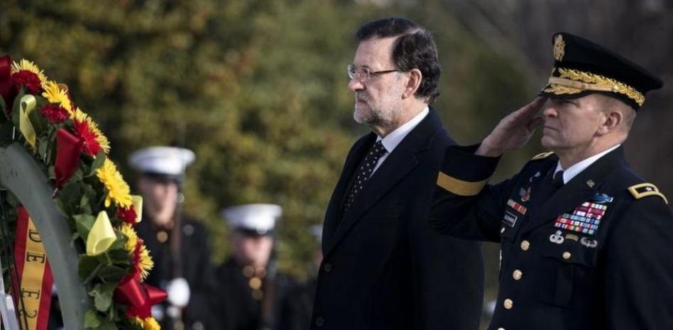 Rajoy inicia su visita a EE.UU. con un acto en el cementerio de Arlington