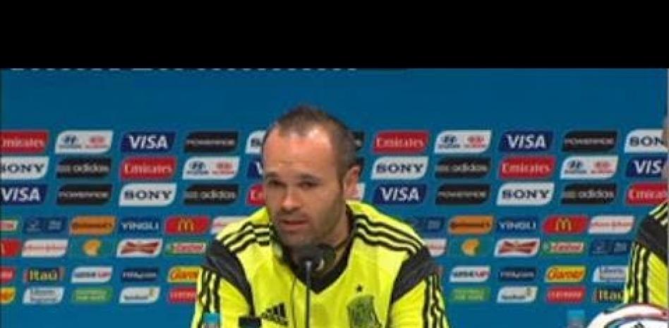 Mundial 2014: Iniesta asegura que afrontan el partido como una final