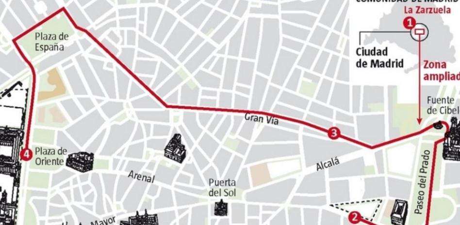 El recorrido de Felipe VI por Madrid