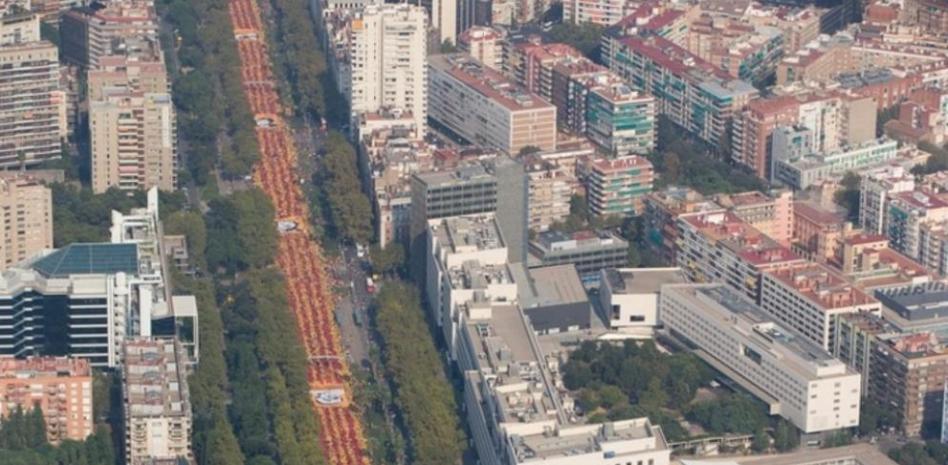 Unas 900.000 personas en la V de la Diada