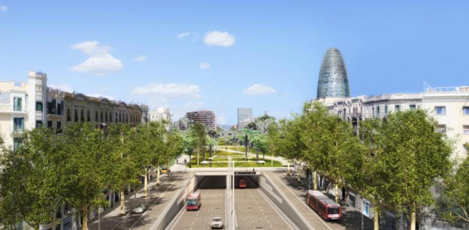 La transformación de Glòries avanza con los proyectos de túneles y los usos provisionales