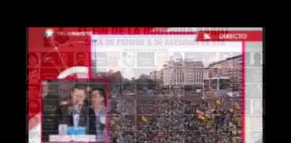 La AVT denuncia en cinco vídeos las "traiciones" de Rajoy a las víctimas