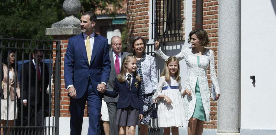 La princesa Leonor pasa nervios en su Primera Comunión