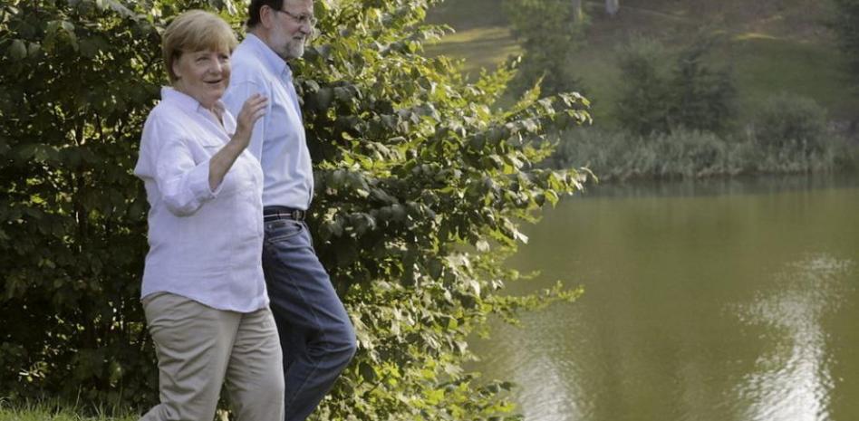 Rajoy y Merkel, cita en torno al lago