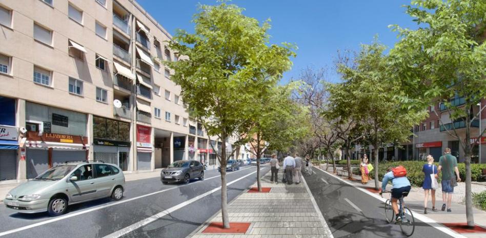 Un carril bus unirá Cornellà con Castelldefels en 2018