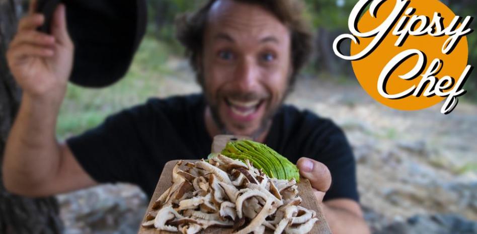El original burrito de shiitake y aguacate de Gipsy Chef