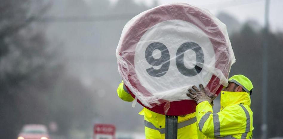 Entra en vigor la reducción del límite de velocidad a los 90 km/h