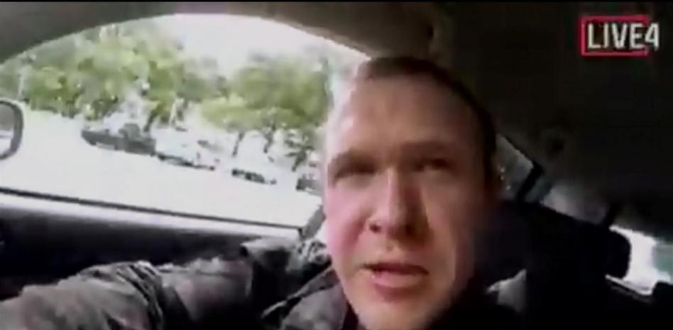 El terrorista grabó y difundió en directo la matanza