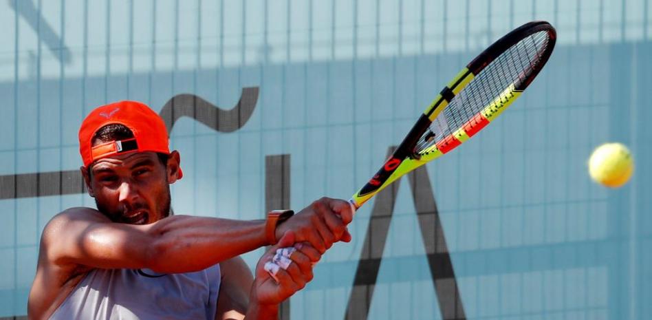 Rafa Nadal se prepara para el Open de Madrid