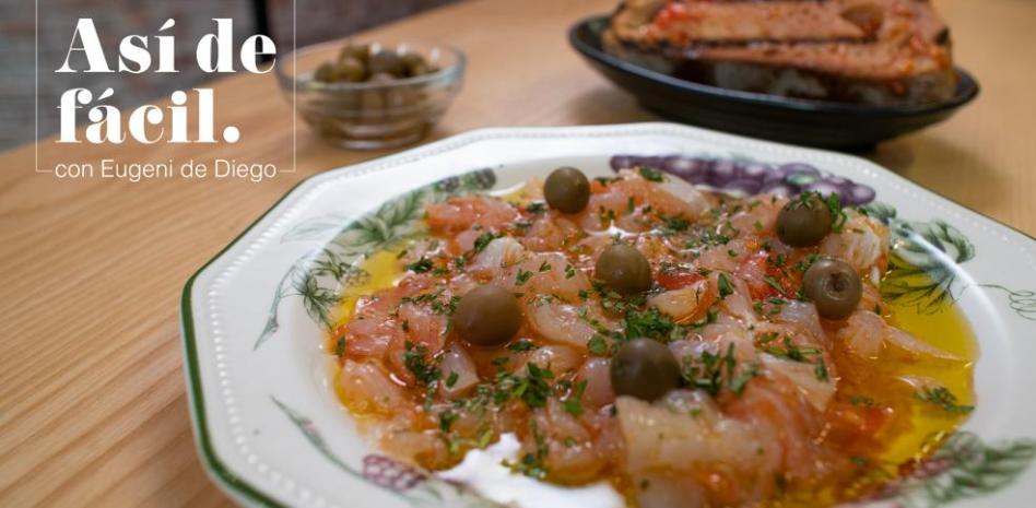 Preparar una esqueixada de bacalao es “Así de fácil”