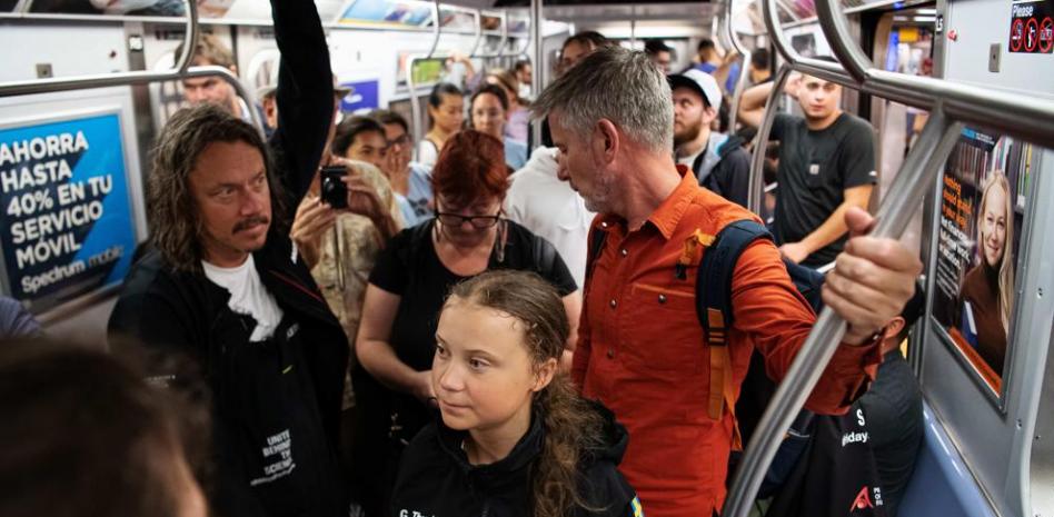 Greta Thungberg ya está en Nueva York