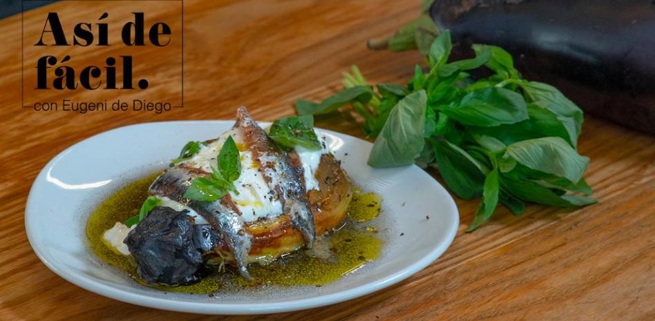 Preparar esta berenjena con stracciatella es ‘Así de fácil’