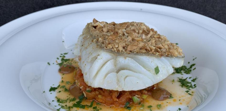 El bacalao con picada de romesco y sofrito de Miquel Antoja
