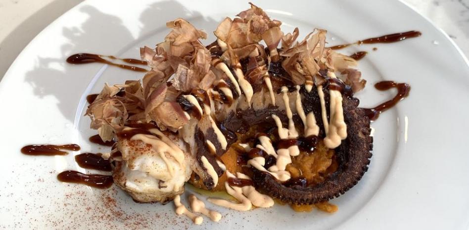 La receta más sabrosa de pulpo a la brasa con boniato asado