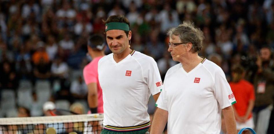 Nadal y Federer baten récords jugando con Bill Gates