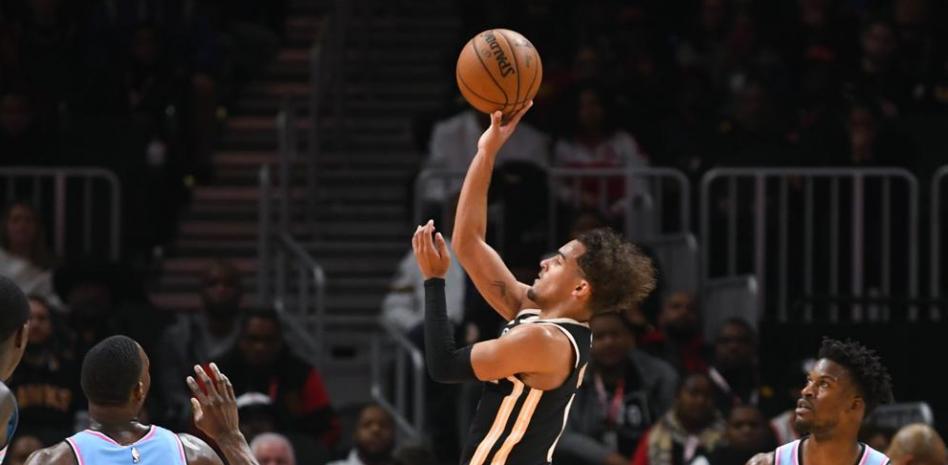 Espectacular noche anotadora de Trae Young con 50 puntos en la victoria de los Atlanta Hawks contra Miami Heat