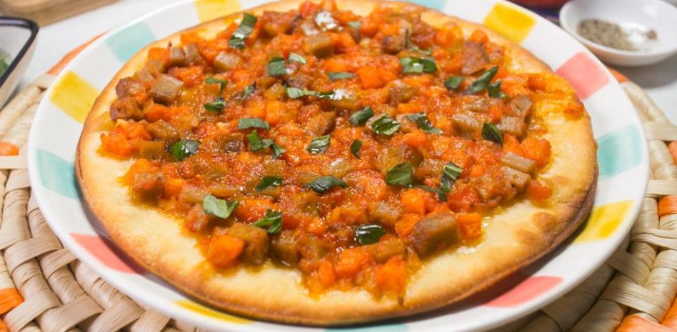 La pizza con falsa boloñesa para preparar con los niños