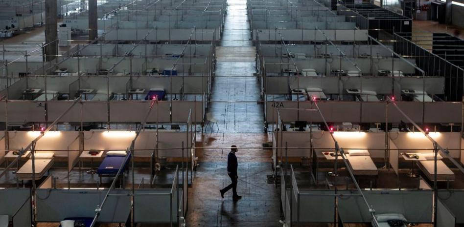 El hospital de campaña de Fira de Barcelona está listo para acoger pacientes
