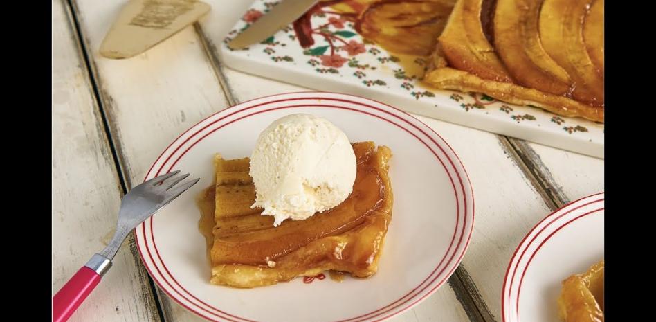 ‘Mira qué bueno’: la tatin de plátano para preparar con los niños