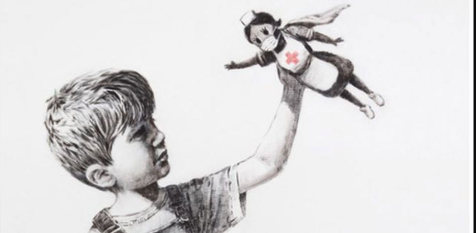 Este es el sorprendente homenaje de Banksy a los sanitarios