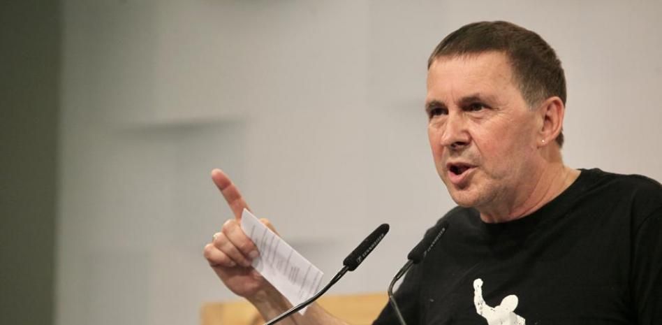 Otegi celebra los grandes resultados de Bildu en el País Vasco