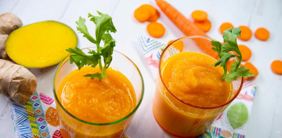 'Mira qué bueno': sopa fría de zanahoria y mango para preparar con los niños