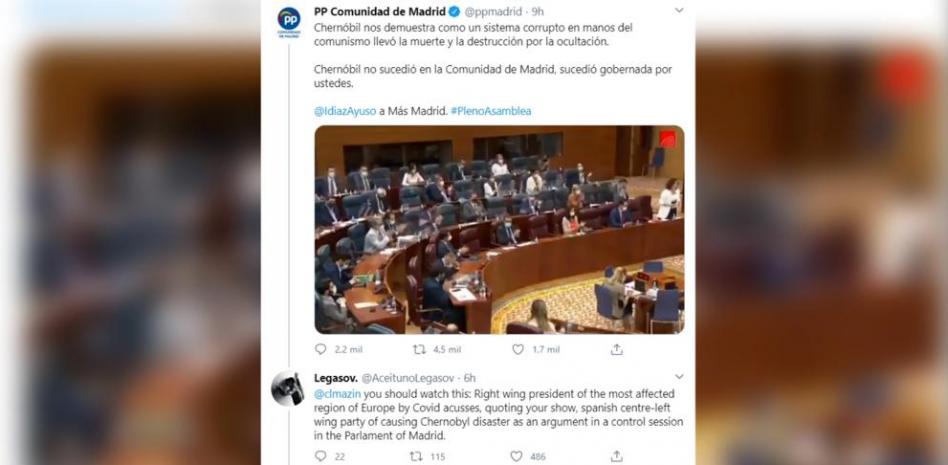 El creador de ‘Chernobyl’ opina sobre Ayuso: “No ha entendido la serie”