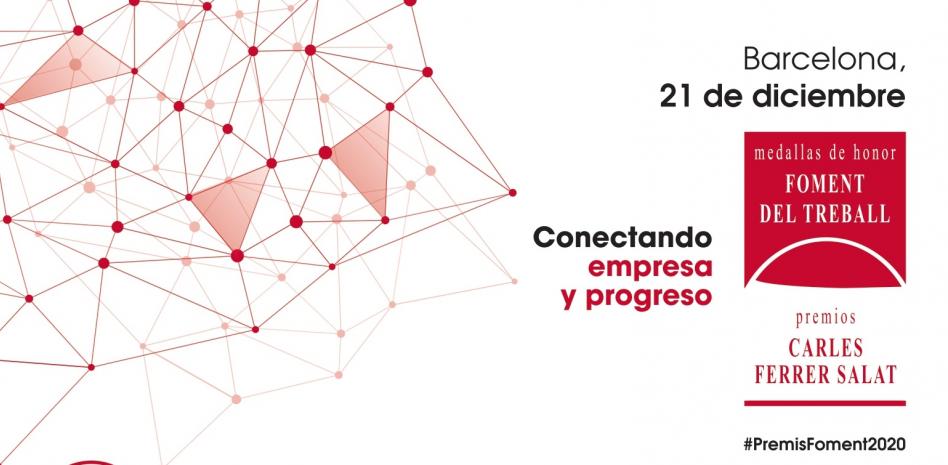 Foment celebrará las Medallas de Honor 2020 y los XIII Premios Carles Ferrer Salat vía streaming